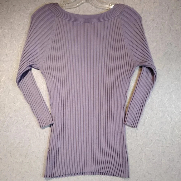 Ricki's Purple Knit Long Sleeve Scoop-Neck  Sweater in Size Large - Picture 7 of 10
